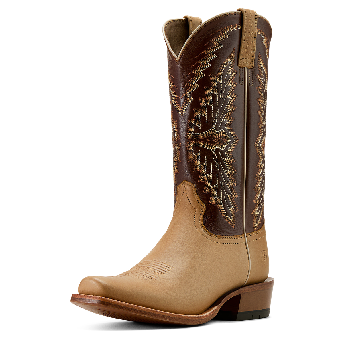 Ariat Men's Futurity Showman Western Boot - Flaxen Tan/Enduring Chocolate