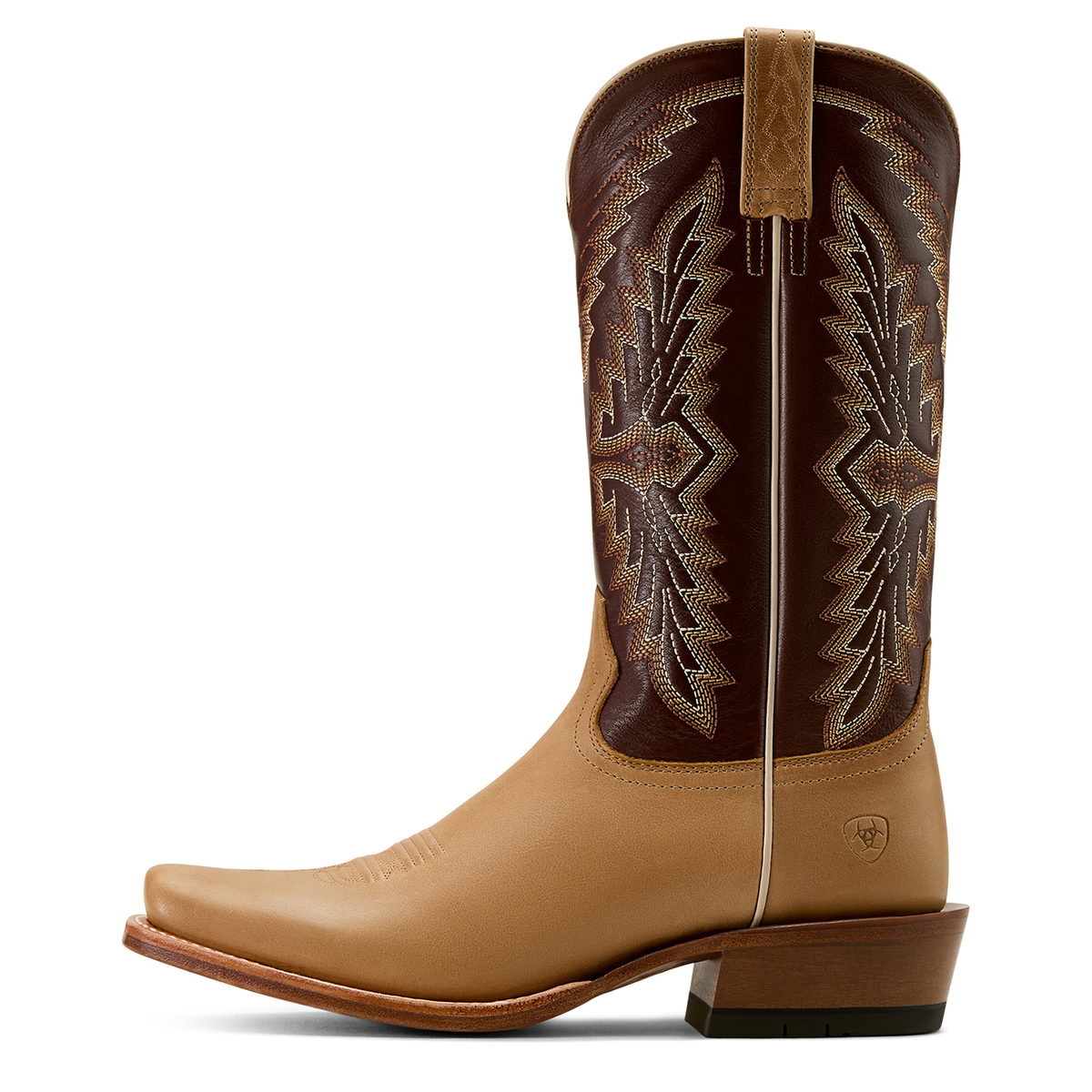 Ariat Men's Futurity Showman Western Boot - Flaxen Tan/Enduring Chocolate