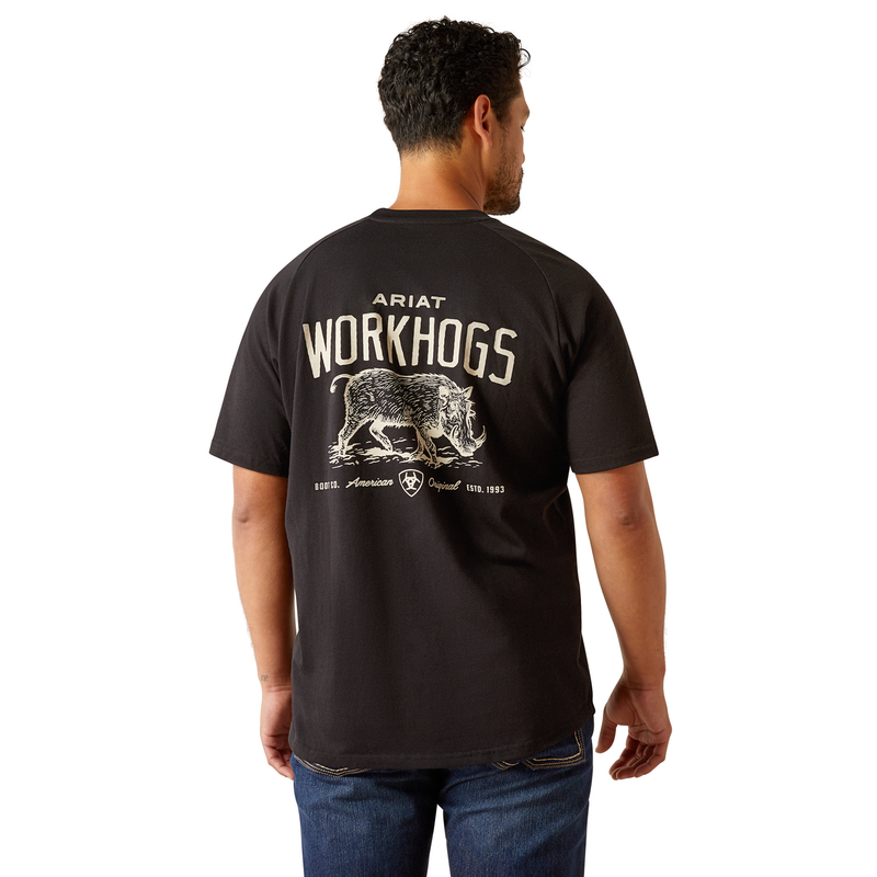 Ariat Men’s Rebar Cotton Strong Workhog T Shirt - Black
