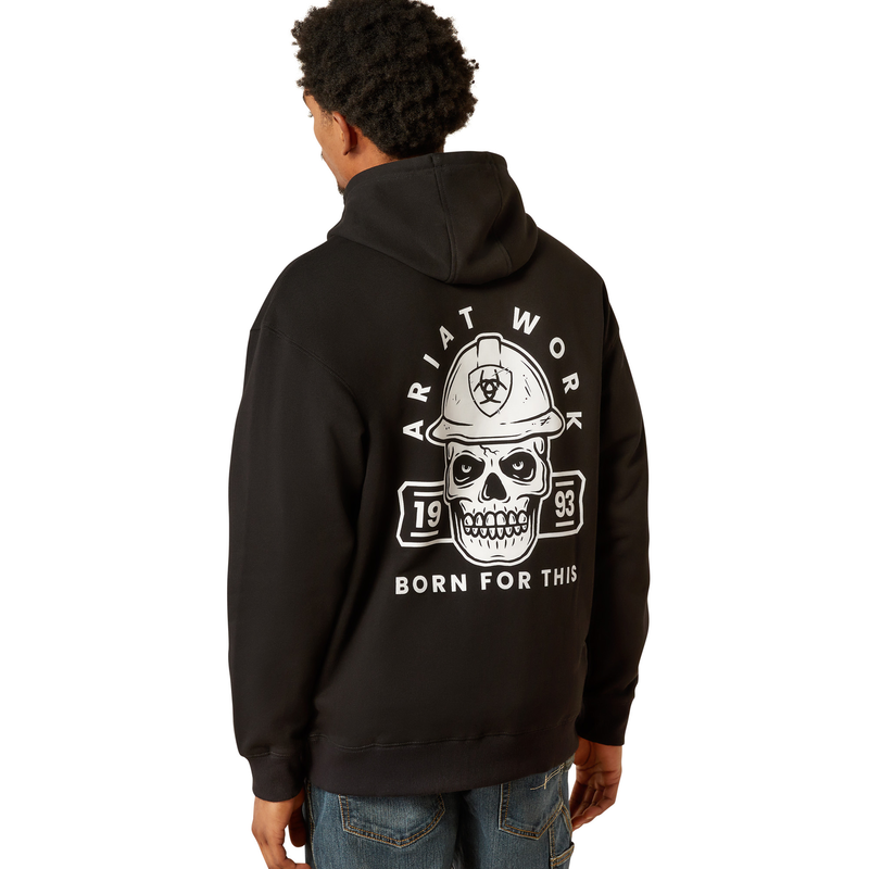 Ariat Men’s Rebar Workman Hardhead Hoodie - Black