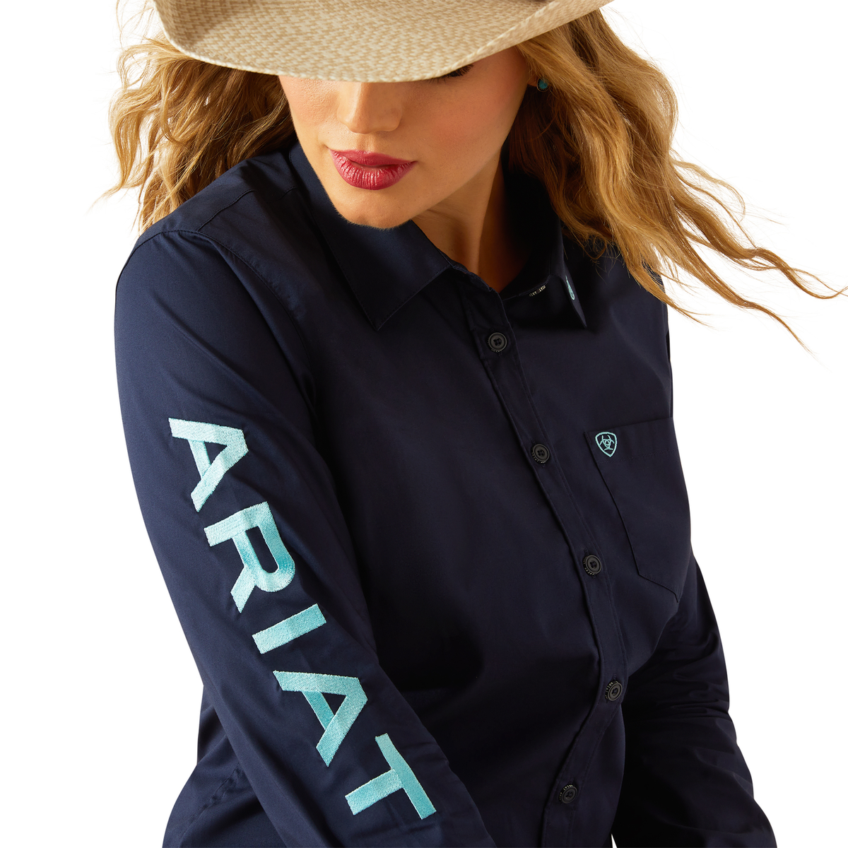 Ariat Women’s Team Kirby Stretch Shirt - Black Iris
