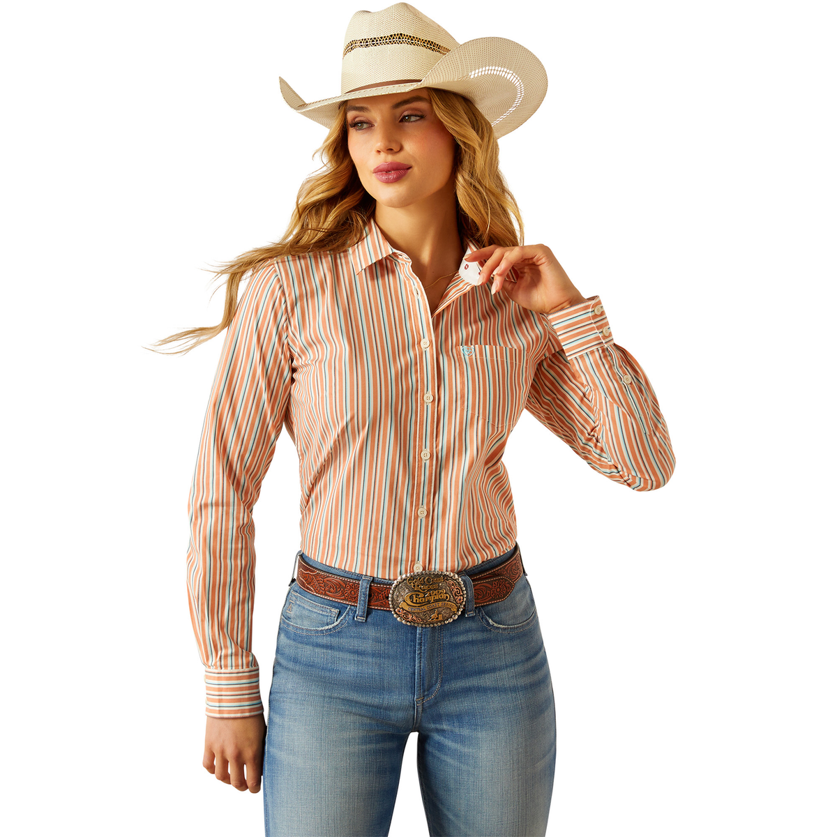 Ariat Women’s Wrinkle Resistant Kirby Shirt - Malia Stripe