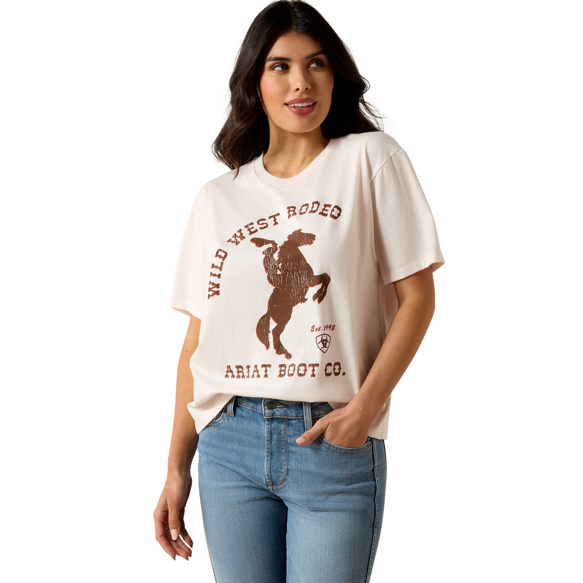 Ariat Women's Wild West Rodeo T Shirt - Pink