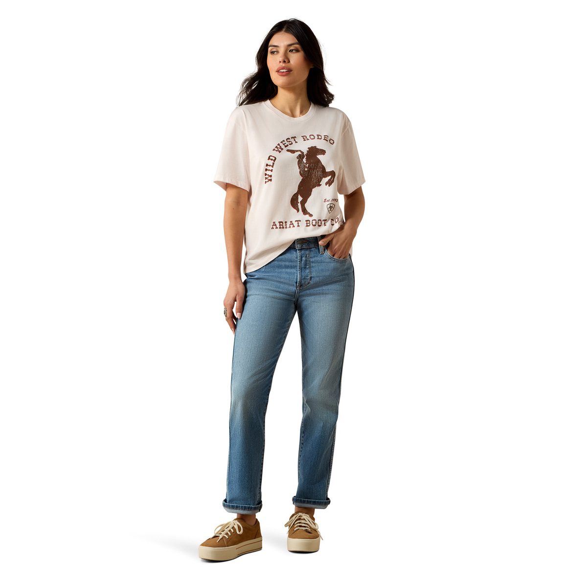 Ariat Women's Wild West Rodeo T Shirt - Pink