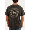 Ringers Western Signature Bull Men's Loose T-Shirt - Charcoal/Dark Sand