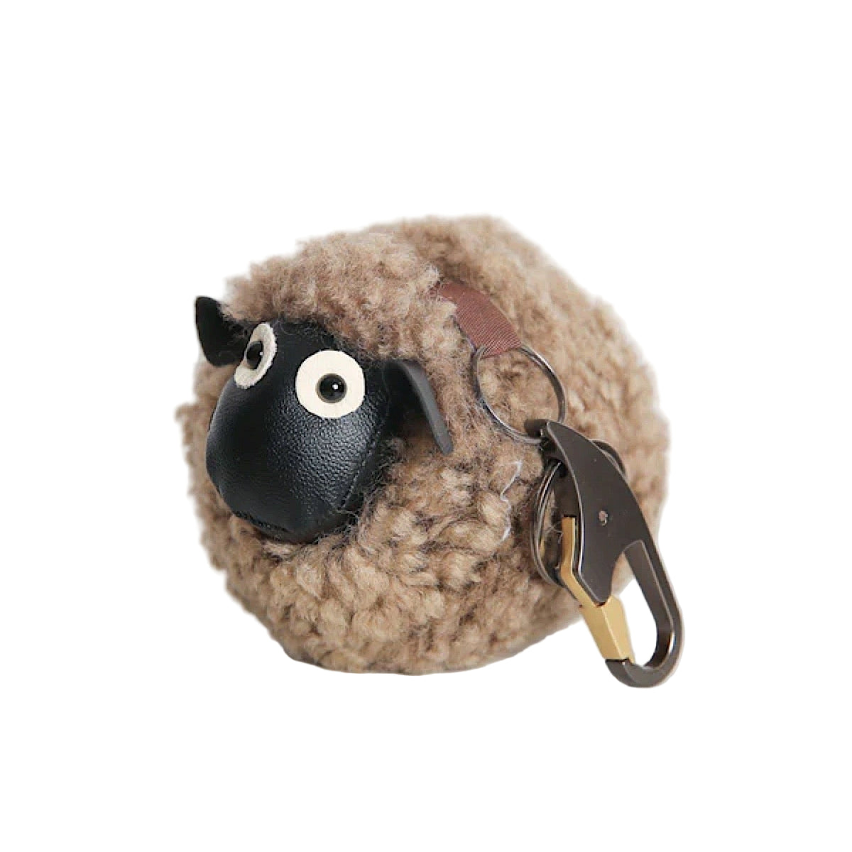Auskin Sheepskin Key Ring - Sahara