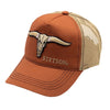 Stetson Buffalo Horns Trucker Cap - Orange