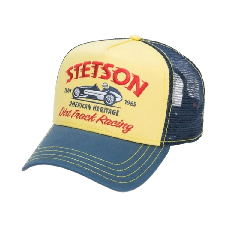 Stetson Kid's Racing Trucker Cap - Yellow  Blue