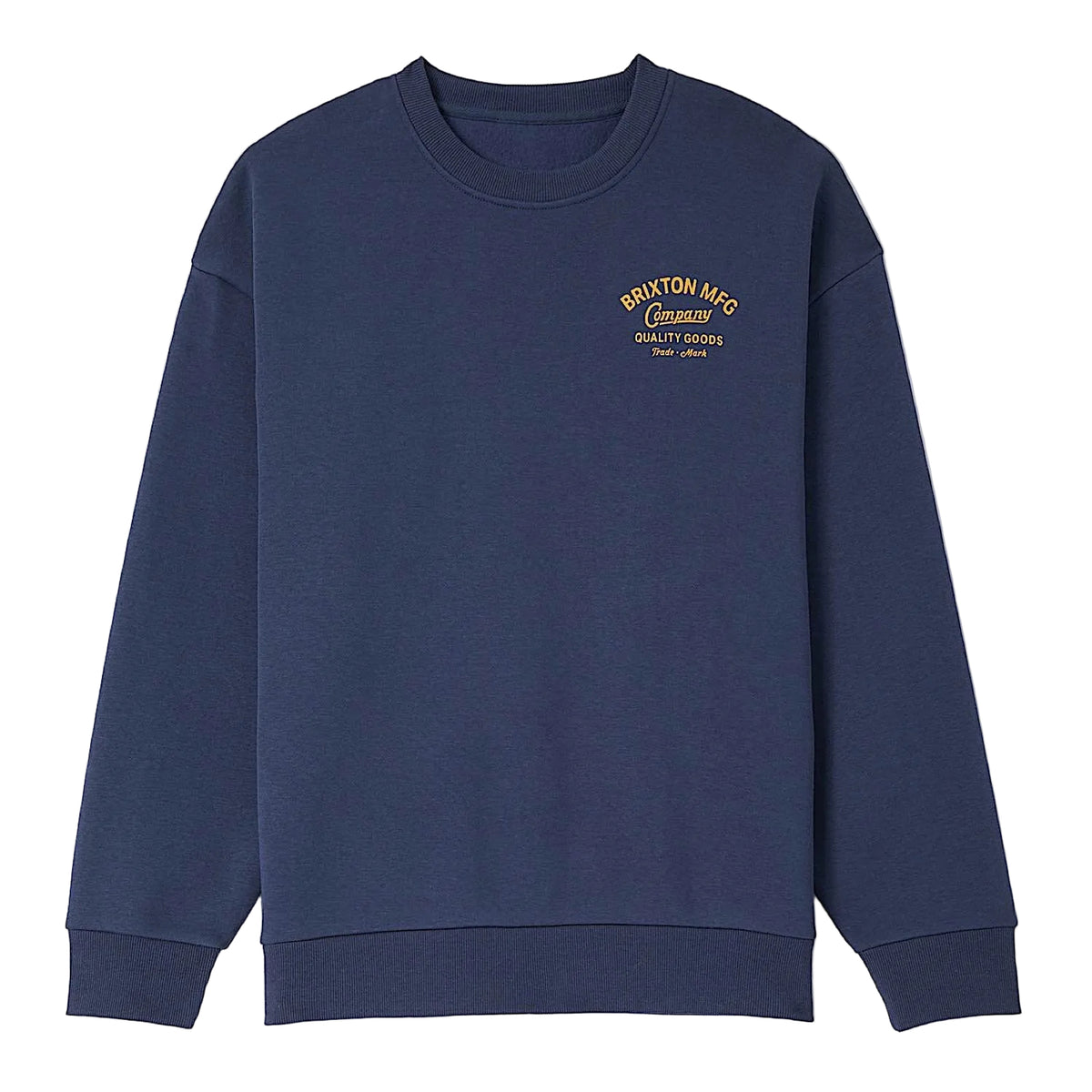 Brixton Men's Straton Crew - Washed Navy