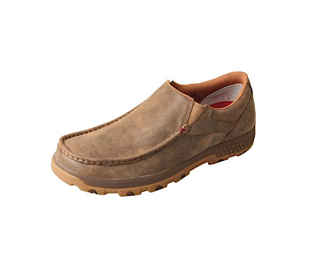 Twisted X Mens Cellstretch Slip On Driving Moc - Bomber