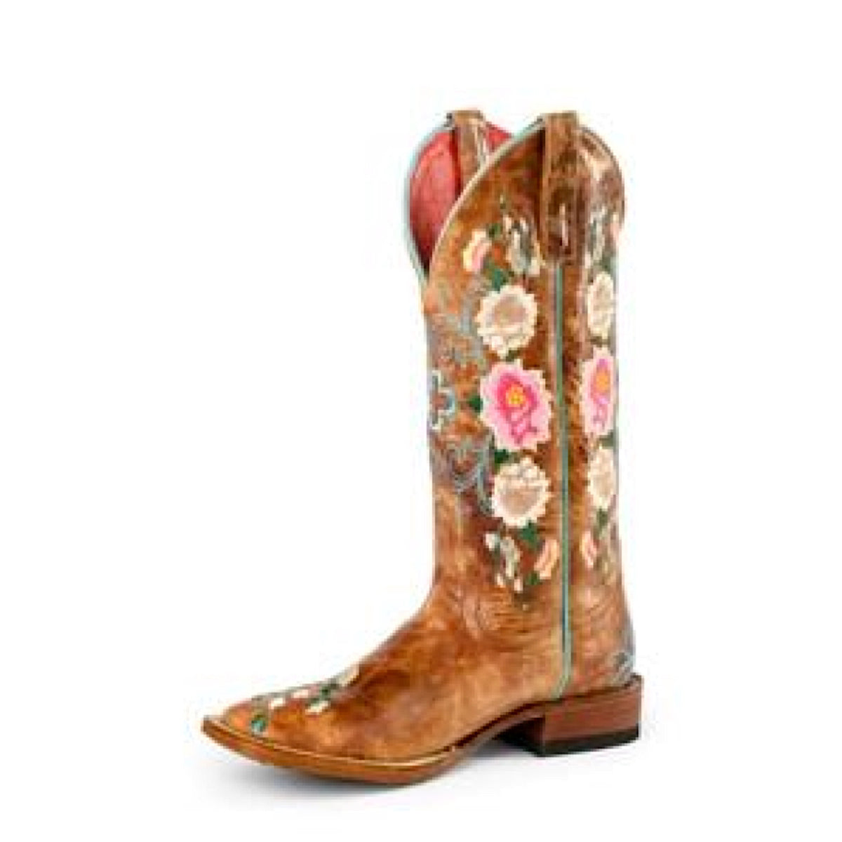 Macie Bean Women's Rose Garden Western Boot - Honey Bunch