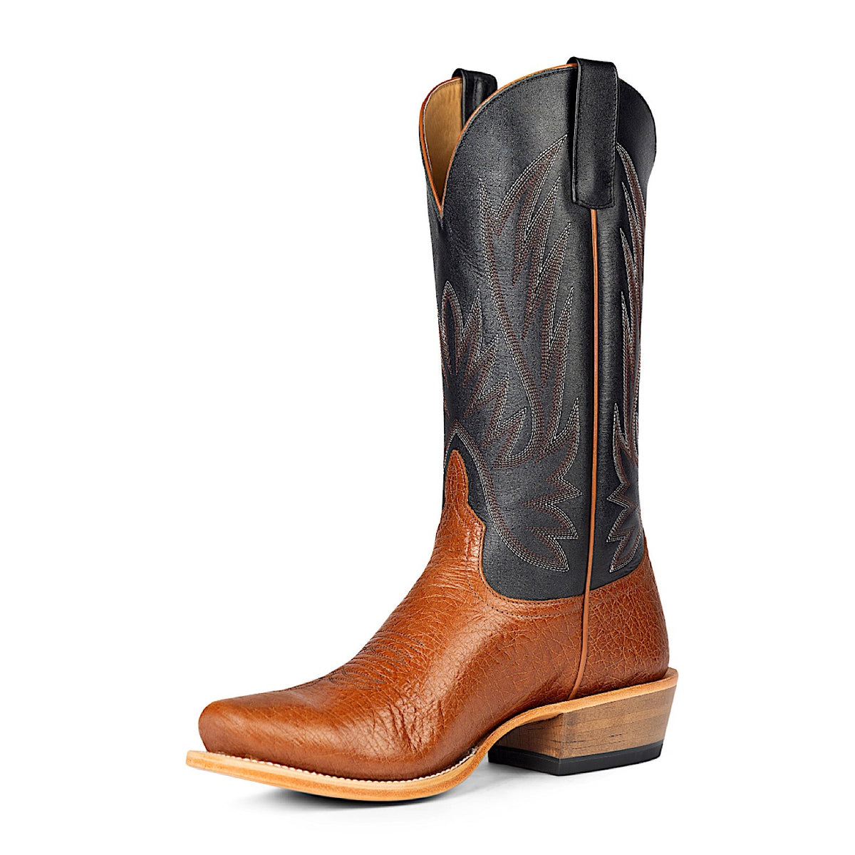 Horse Power Men's Western Boot - Honey Bullfight/Black
