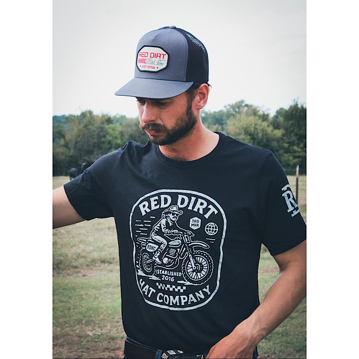 Red Dirt Hat Co Hog Wild T-Shirt - Black