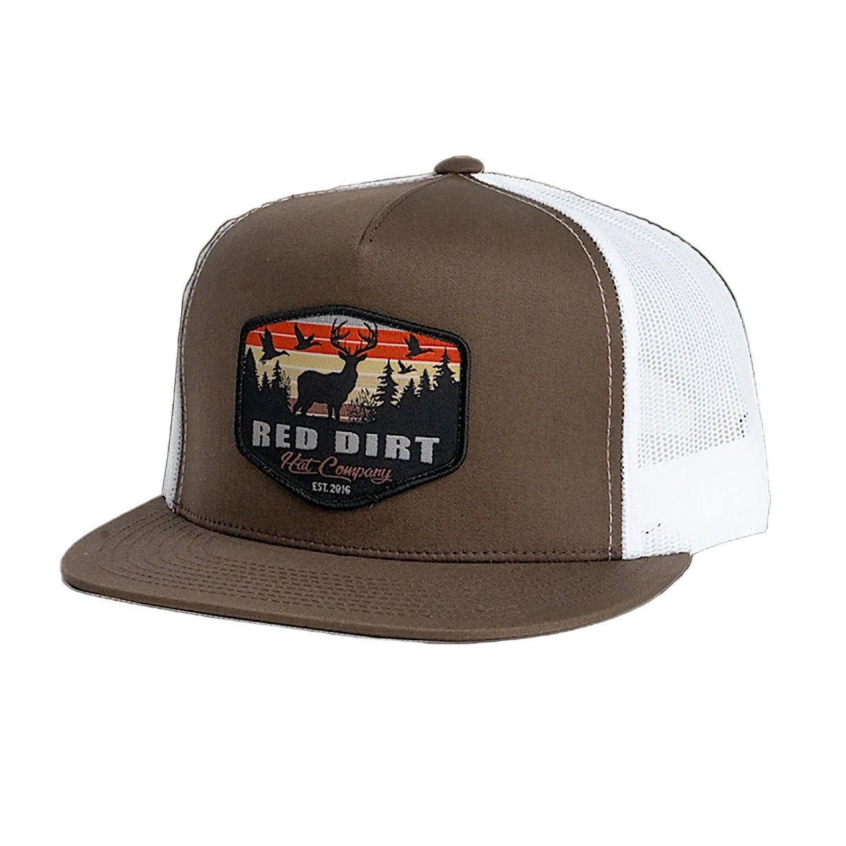 Red Dirt Hat Co Open Season Cap - Brown/White