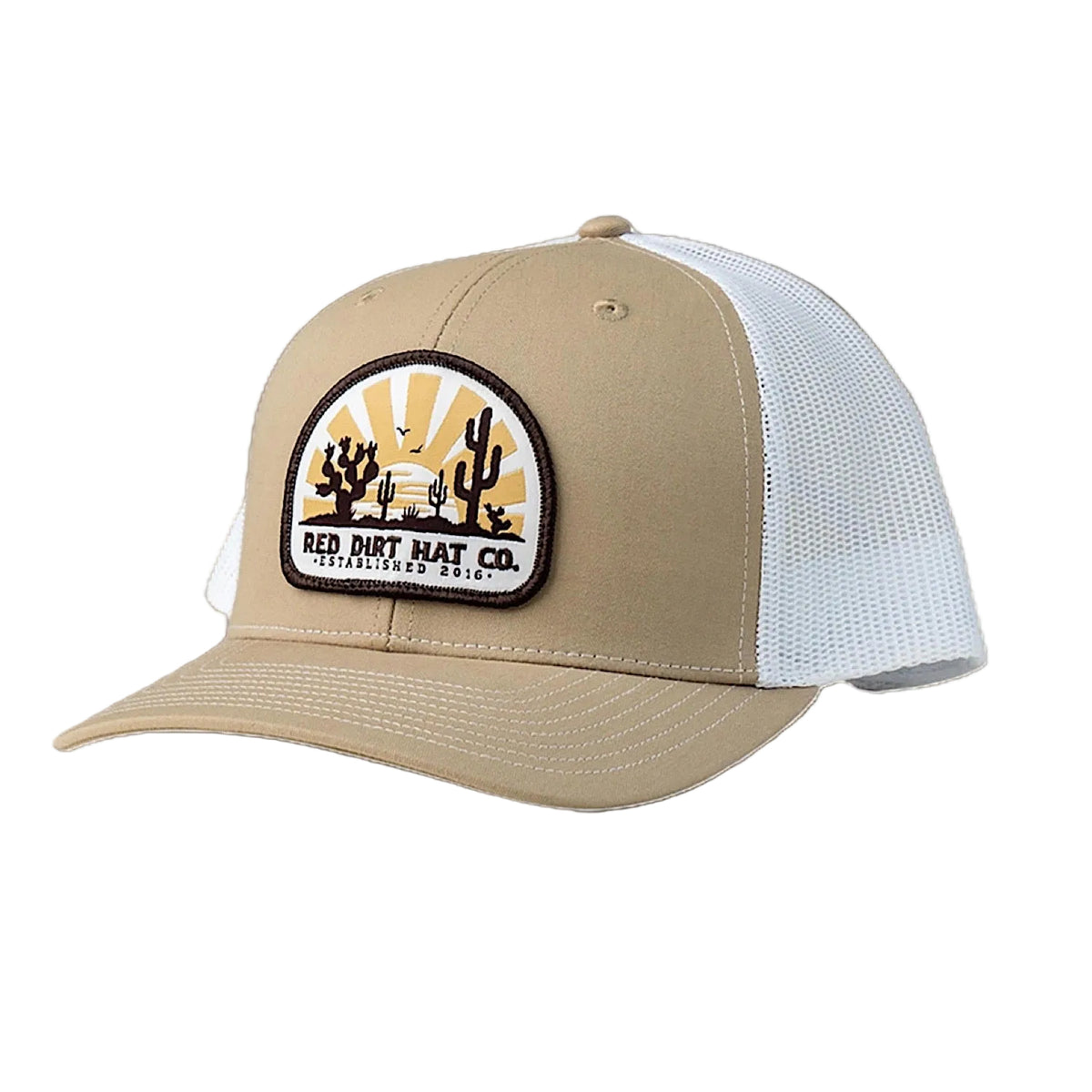 Red Dirt Hat Co Day Break Cap - Khaki/White