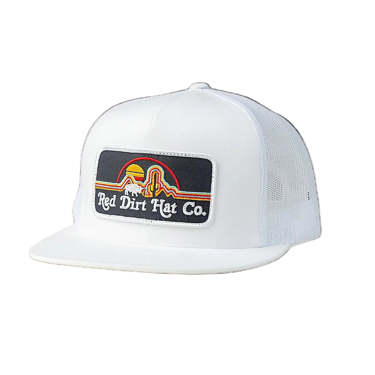 Red Dirt Hat Co Neon Buffalo Cap - White