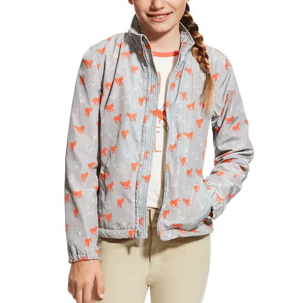 Ariat Girl’s Laurel Jacket - Coastal Grey Ponies