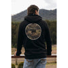 Ringers Western Signature Bull Men's Pullover Hoodie - Black with Camo Print