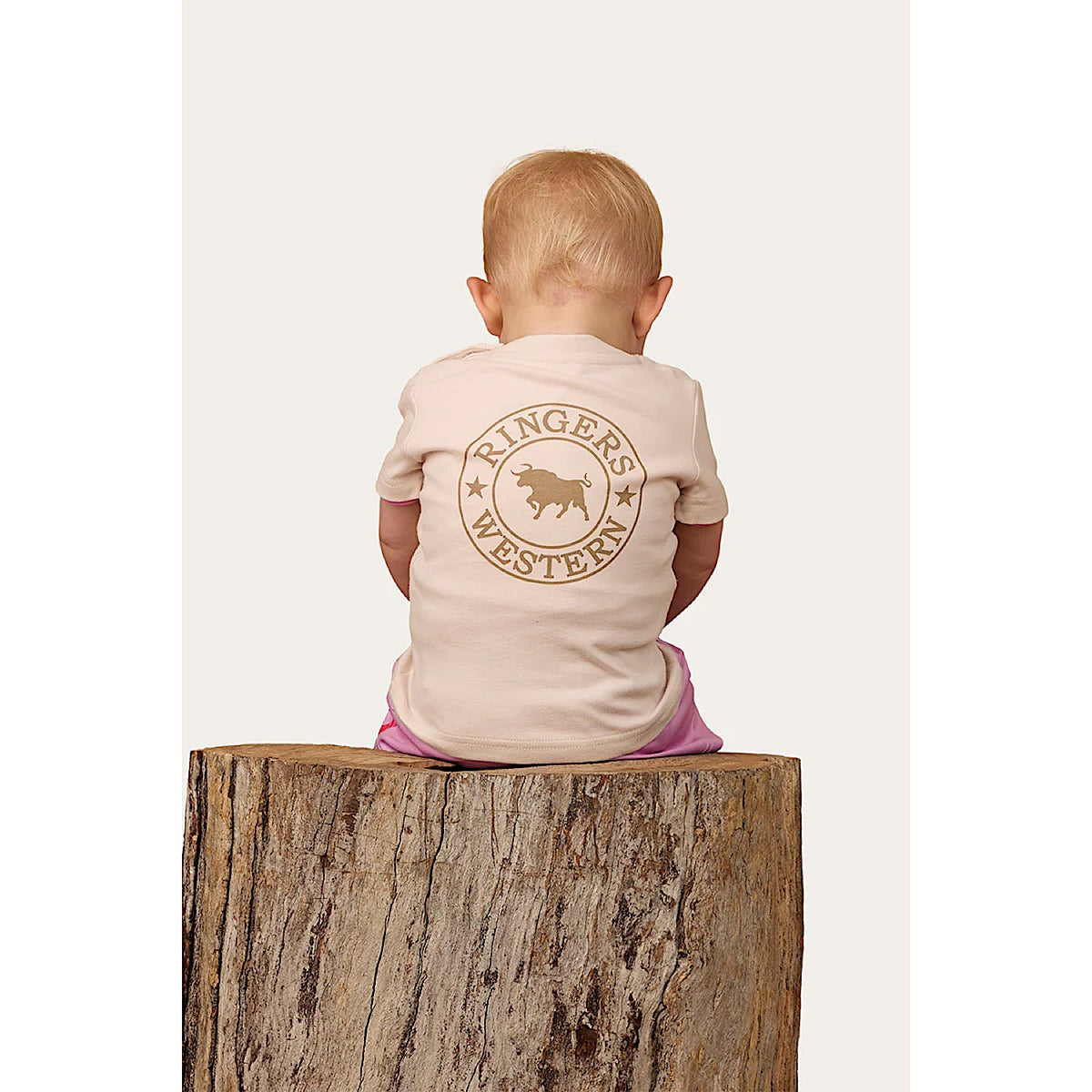 Ringers Western Babies Signature Bull T-Shirt - Beige/Clay