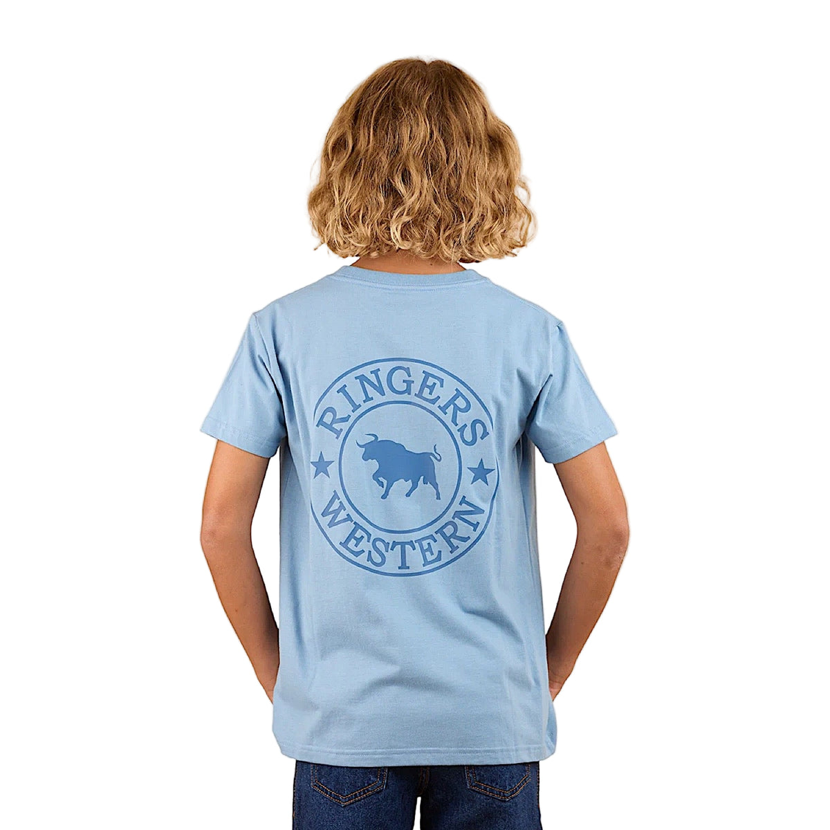 Ringers Western Kid's Signature Bull Classic Fit T-Shirt - Dusk/Navy