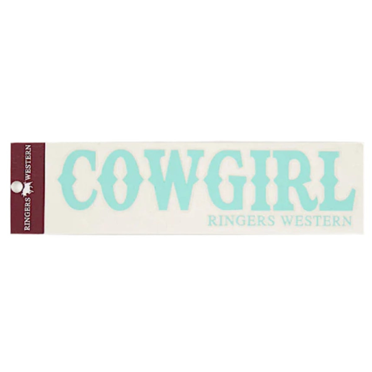Ringers Western Cowgirl Die Cut Sticker - Mint