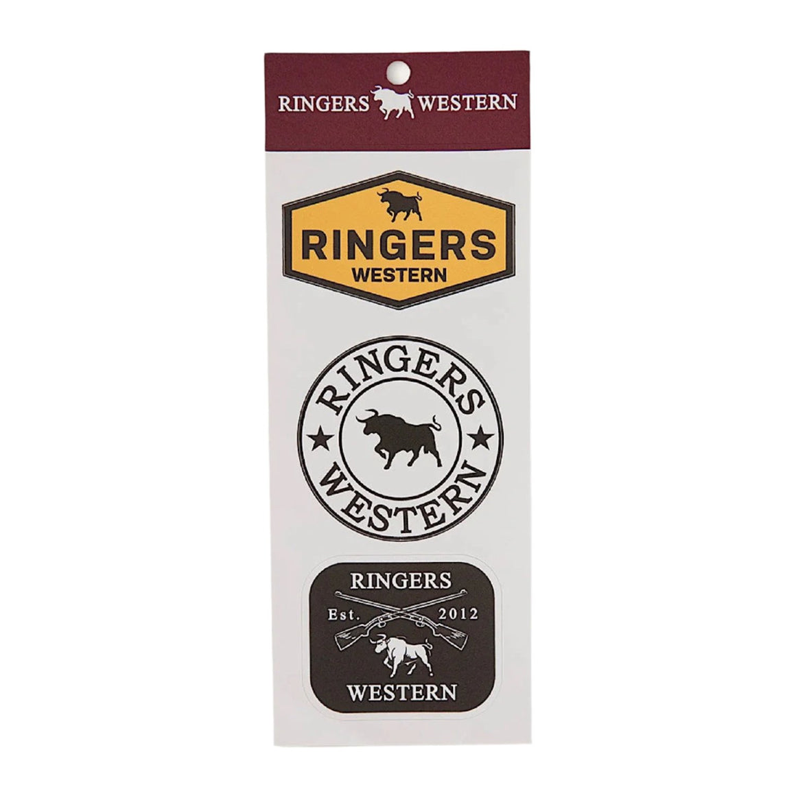 Ringers Western Logo Stickers - 3 Pack