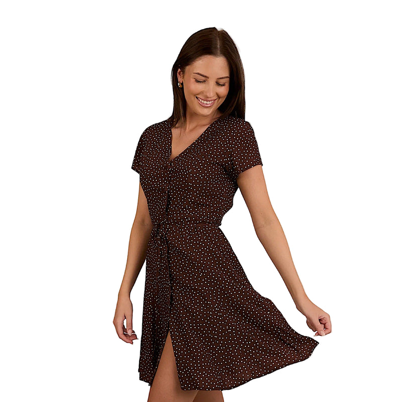 Ringers Western Women’s Marrabel Mini Dress - Chocolate/White