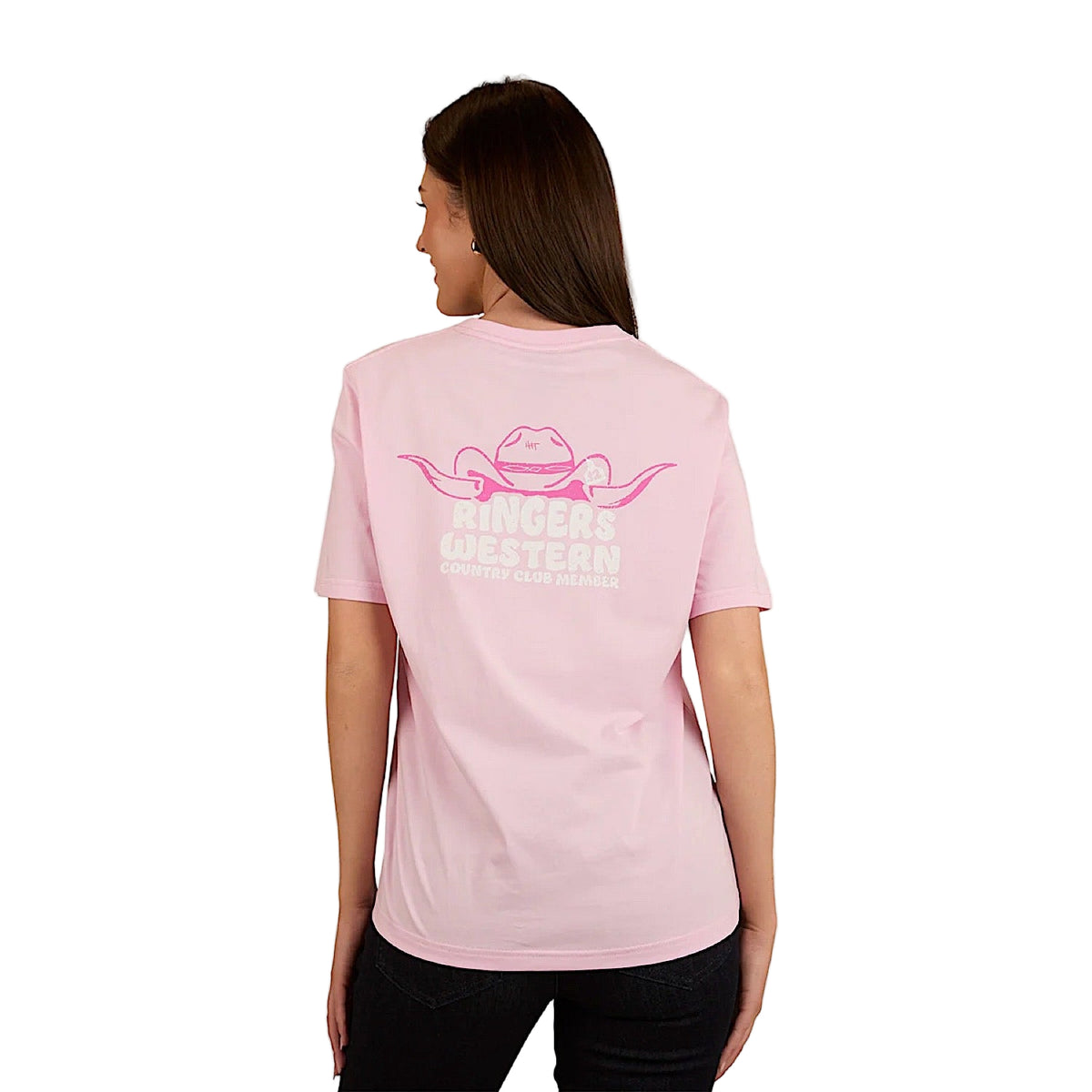 Ringers Western Women’s Country Club Loose Fit T-Shirt - Ballet Pink