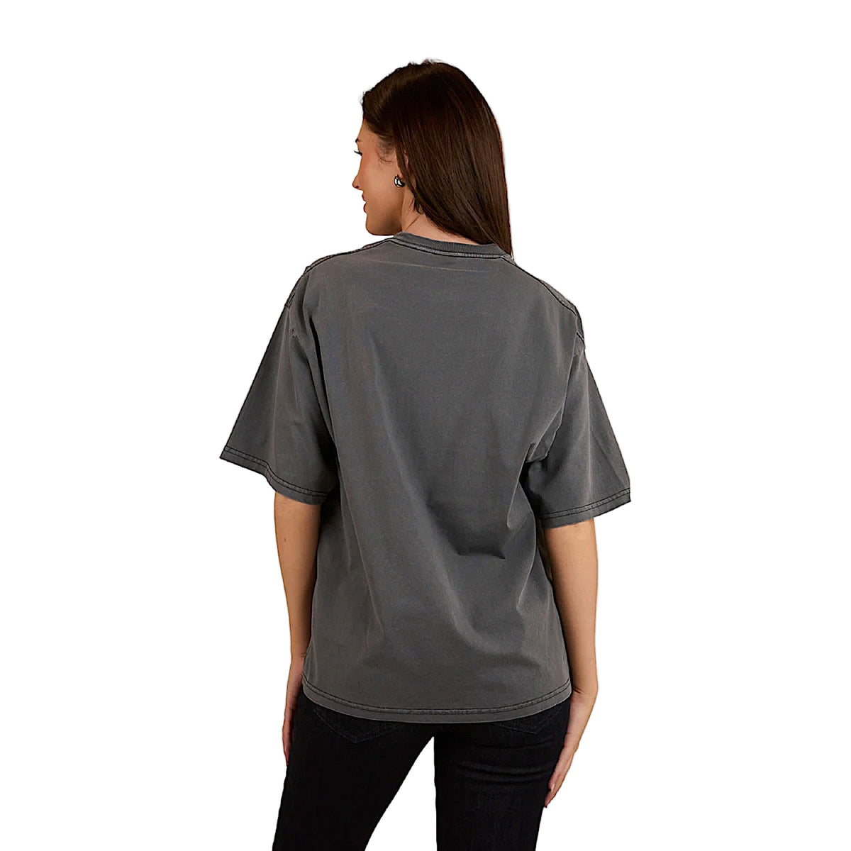 Ringers Western Women's Lady Luck Oversized T-Shirt - Washed Black