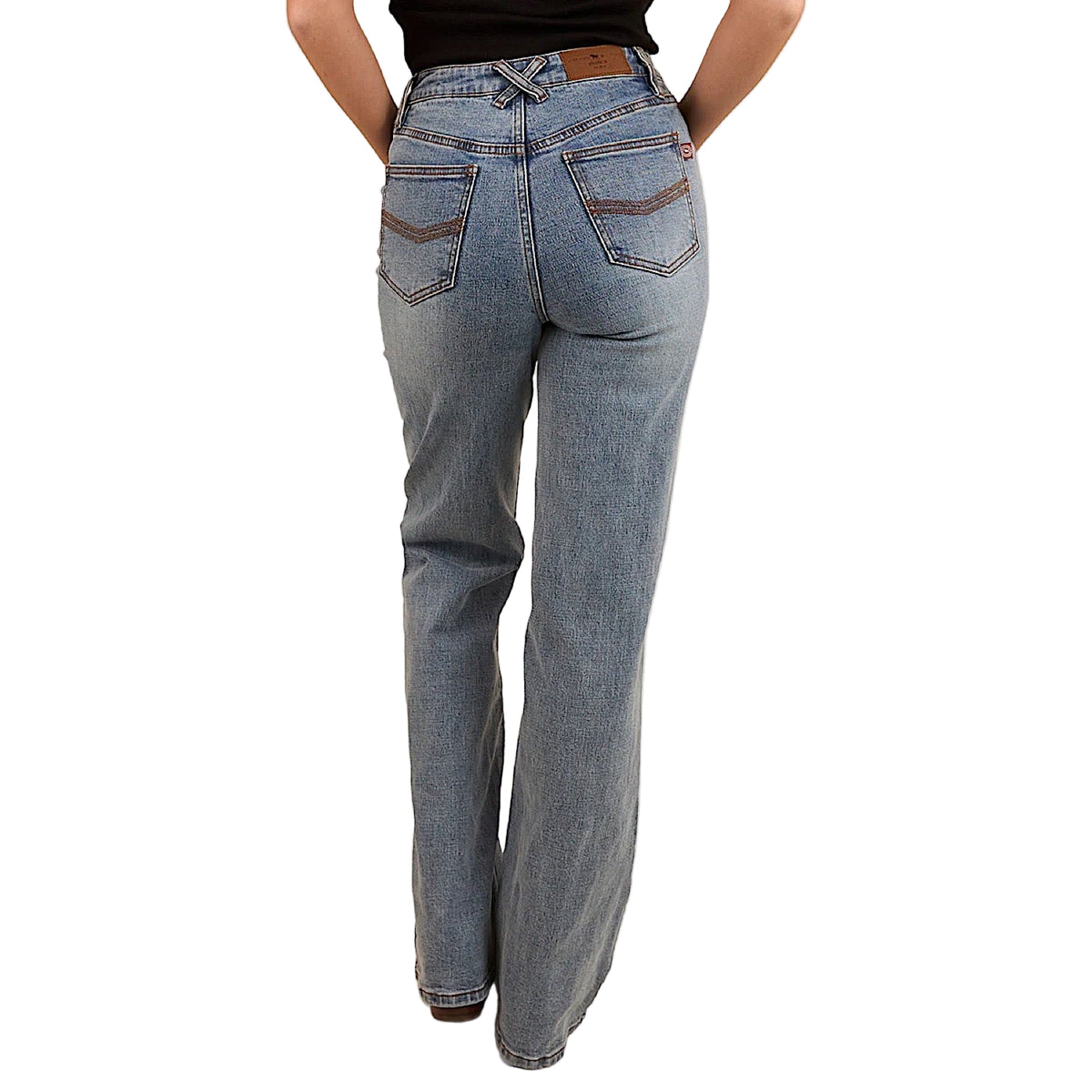 Ringers Western Women's Edith High Rise Bootleg Jean - Light Wash Blue