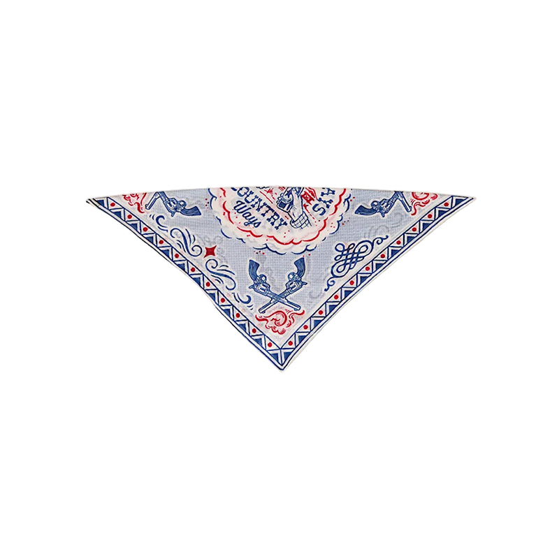 Ringers Western Summer Days Bandana Scarf White