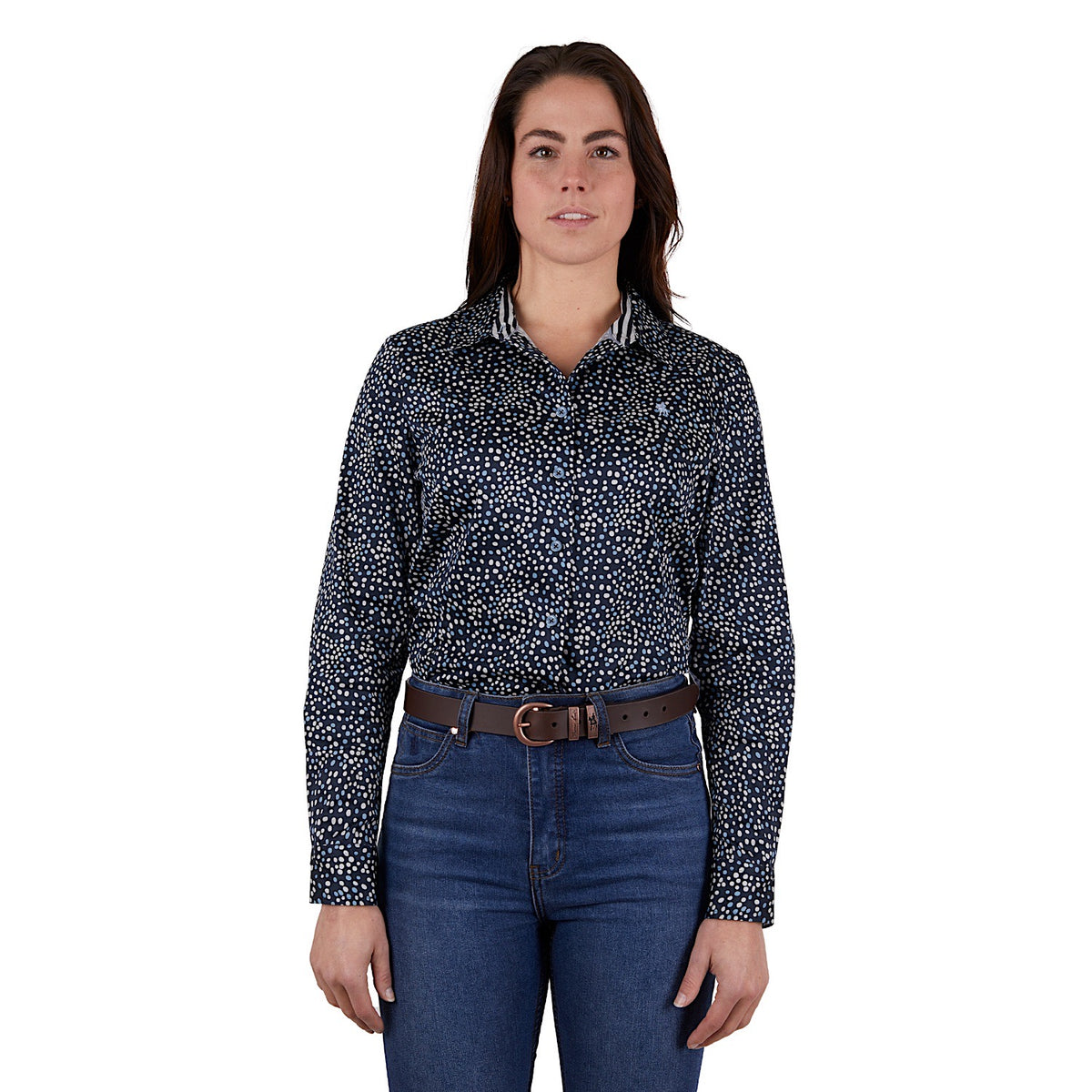 Thomas Cook Womens Bonny L/S Shirt Navy/Sky