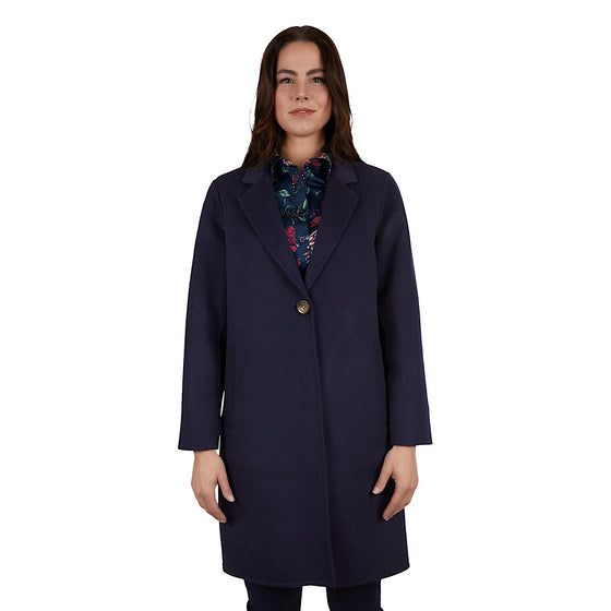 Thomas Cook Womens Leicester Wool Coat Navy