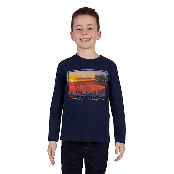 Thomas Cook Boys Sunset Long Sleeve Tee Navy