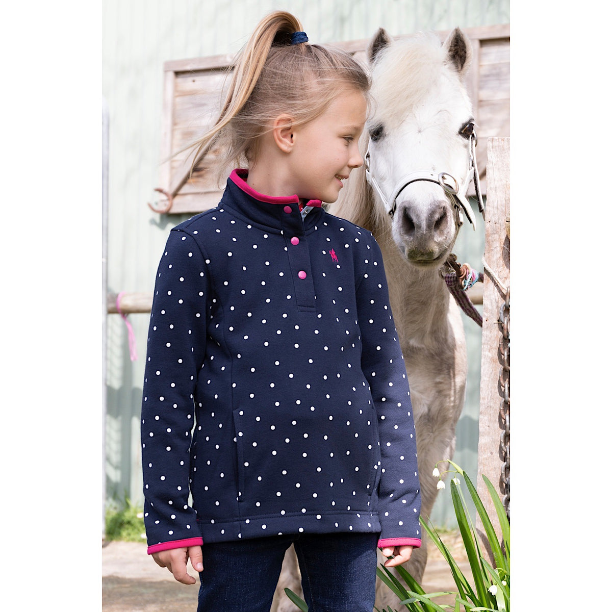 Thomas Cook Girls Emma Fleece Rugby Navy