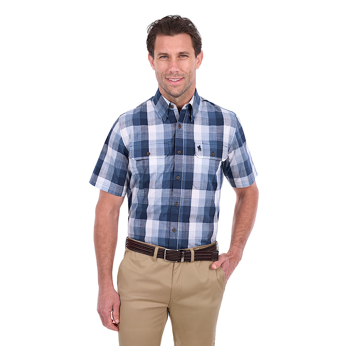 Thomas Cook Men's Oscar Short Sleeve Shirt - Navy