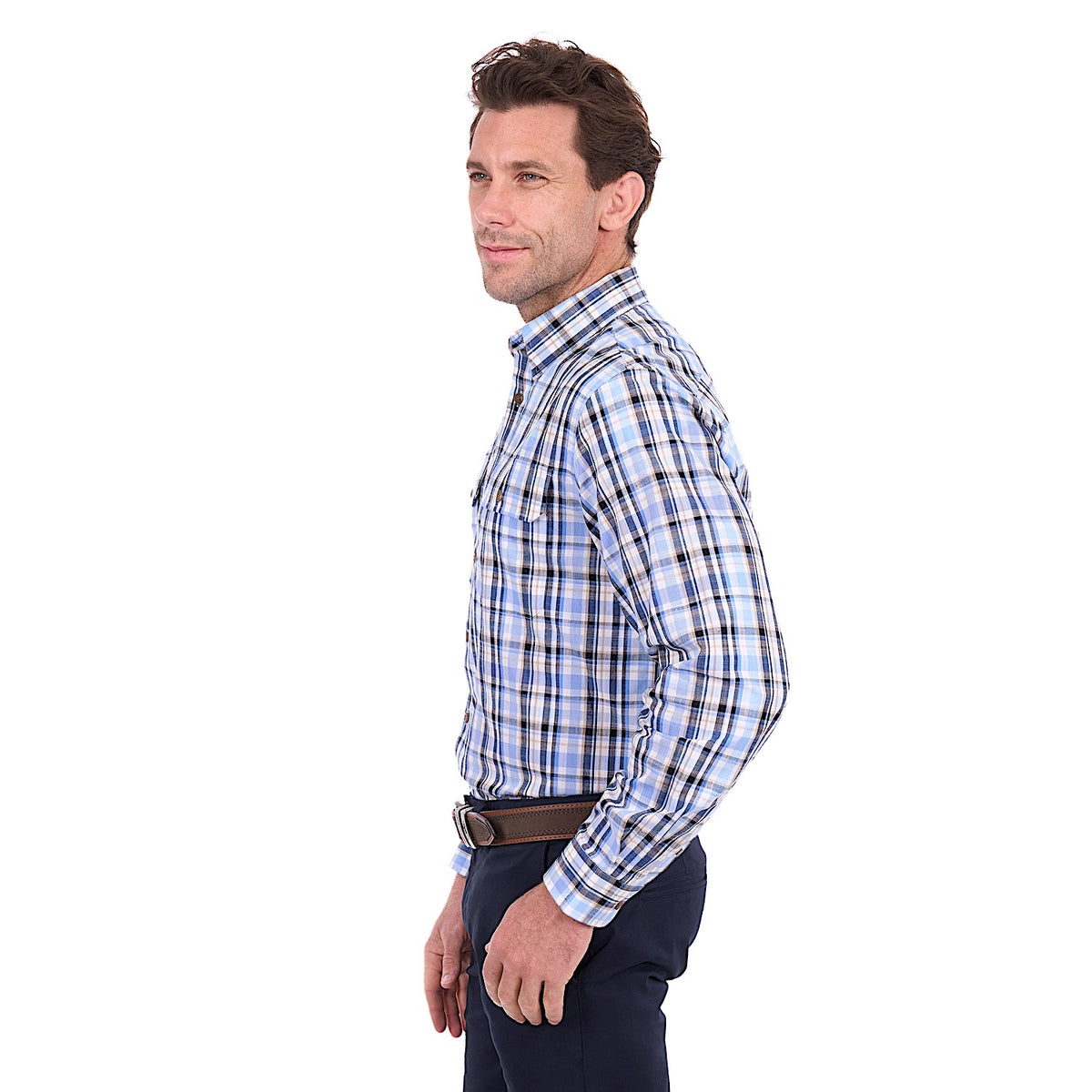 Thomas Cook Men's Roman Shirt - Light Blue / Black