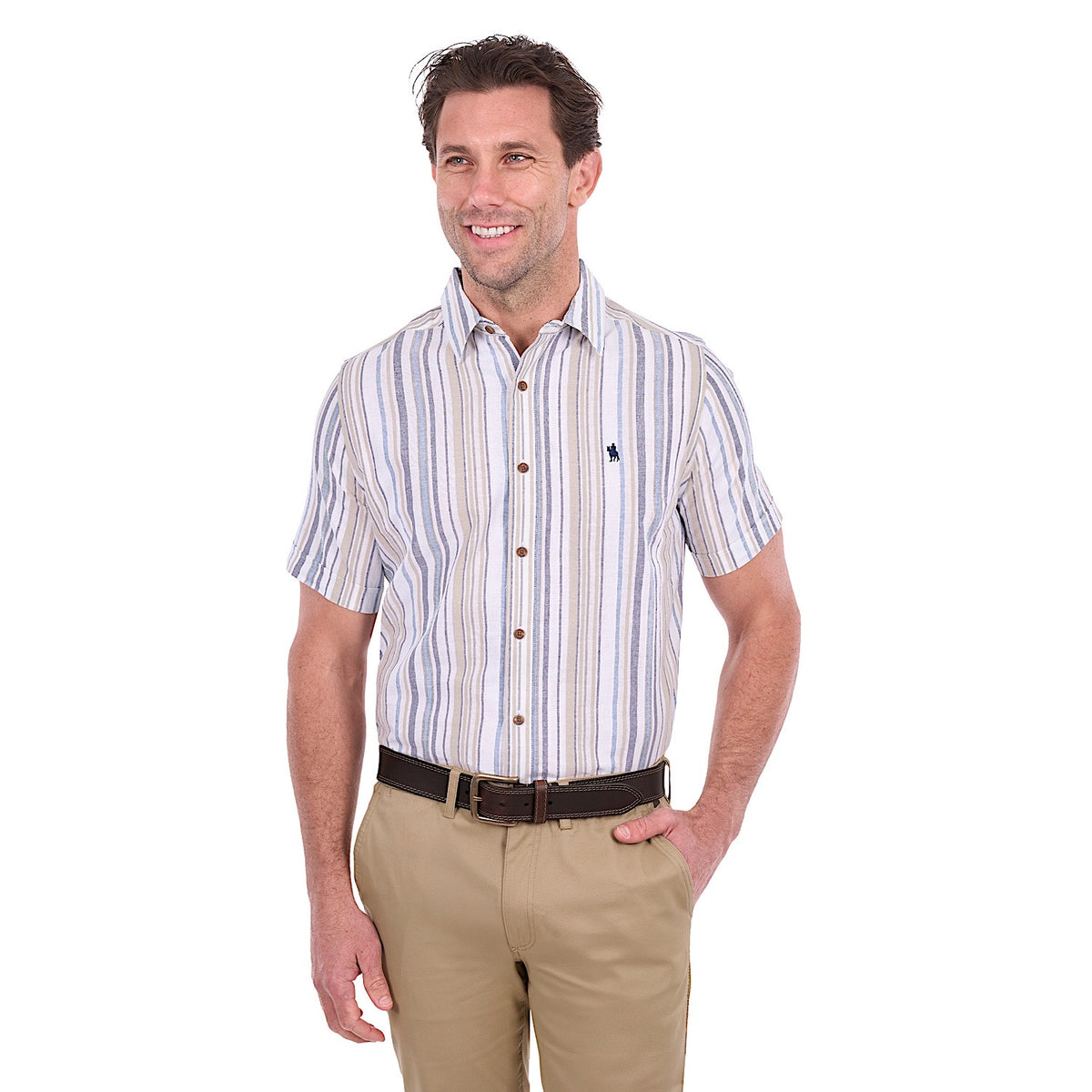 Thomas Cook Men's Max Short Sleeve Shirt - Navy / Tan