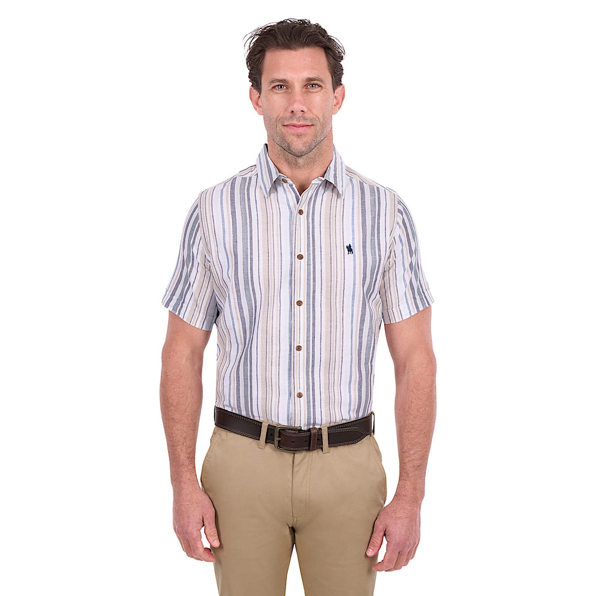 Thomas Cook Men's Max Short Sleeve Shirt - Navy / Tan