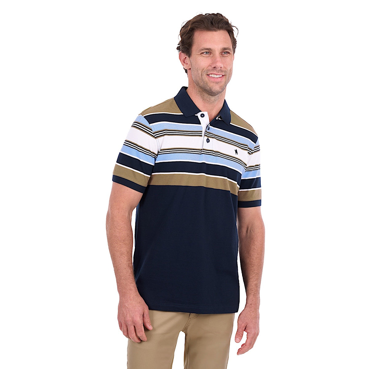 Thomas Cook Men's Phillip Polo - Navy / Tan