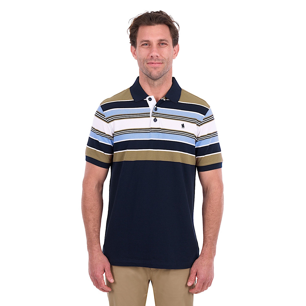 Thomas Cook Men's Phillip Polo - Navy / Tan