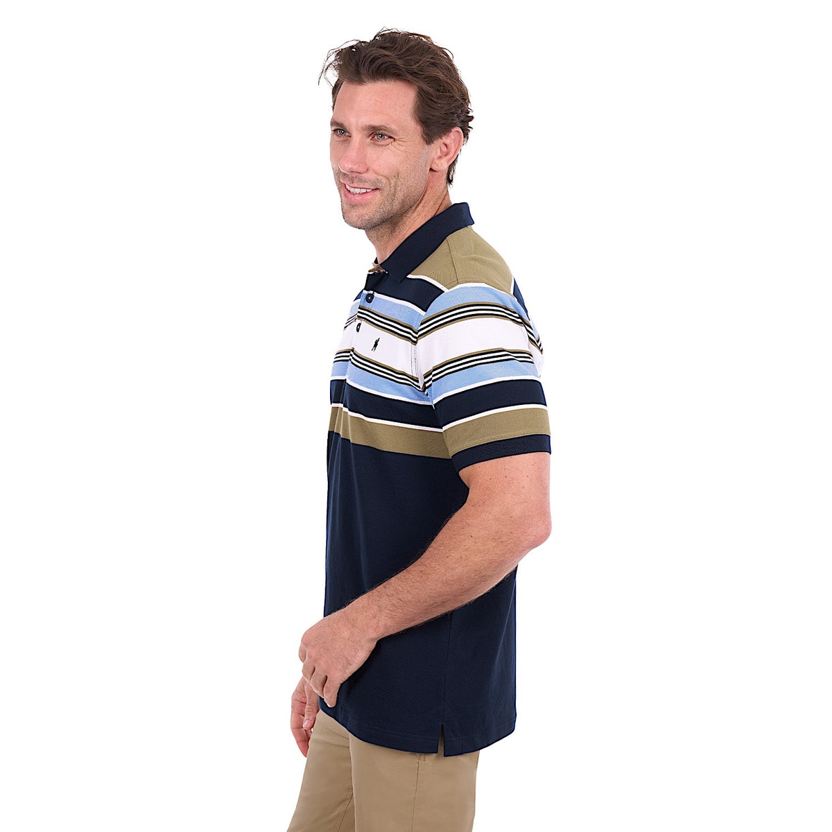 Thomas Cook Men's Phillip Polo - Navy / Tan