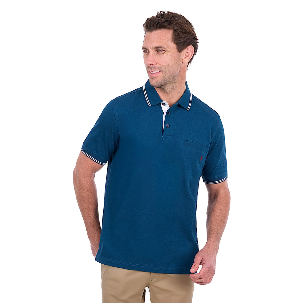 Thomas Cook Men's Henry Tailored Polo - Petrol