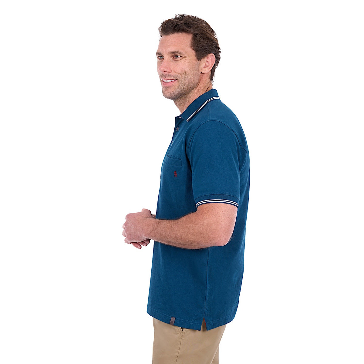 Thomas Cook Men's Henry Tailored Polo - Petrol
