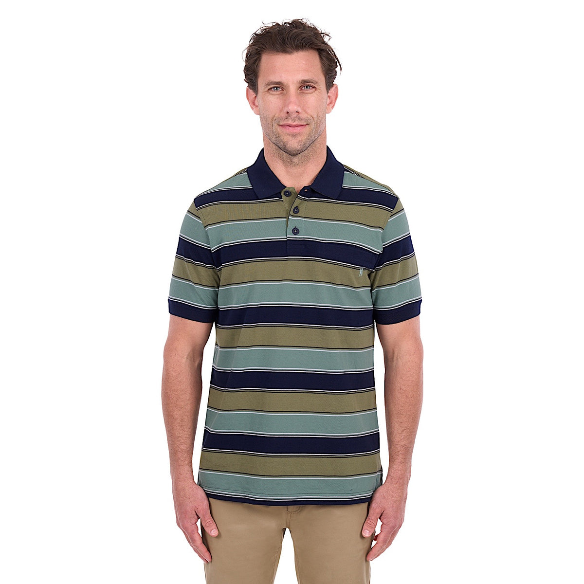 Thomas Cook Men's Lawrence Polo - Navy / Olive