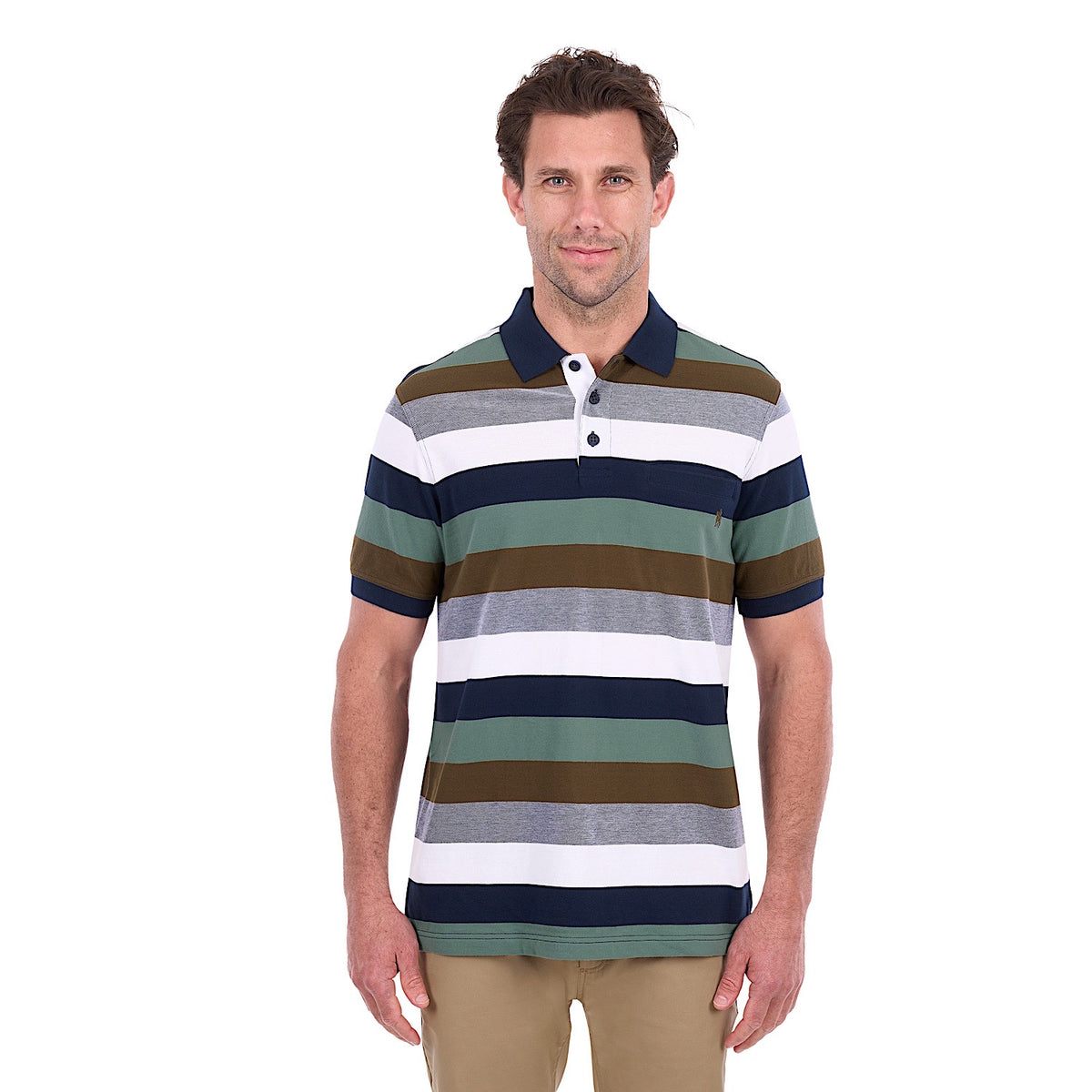 Thomas Cook Men's Wayne Polo - Tan / Sage