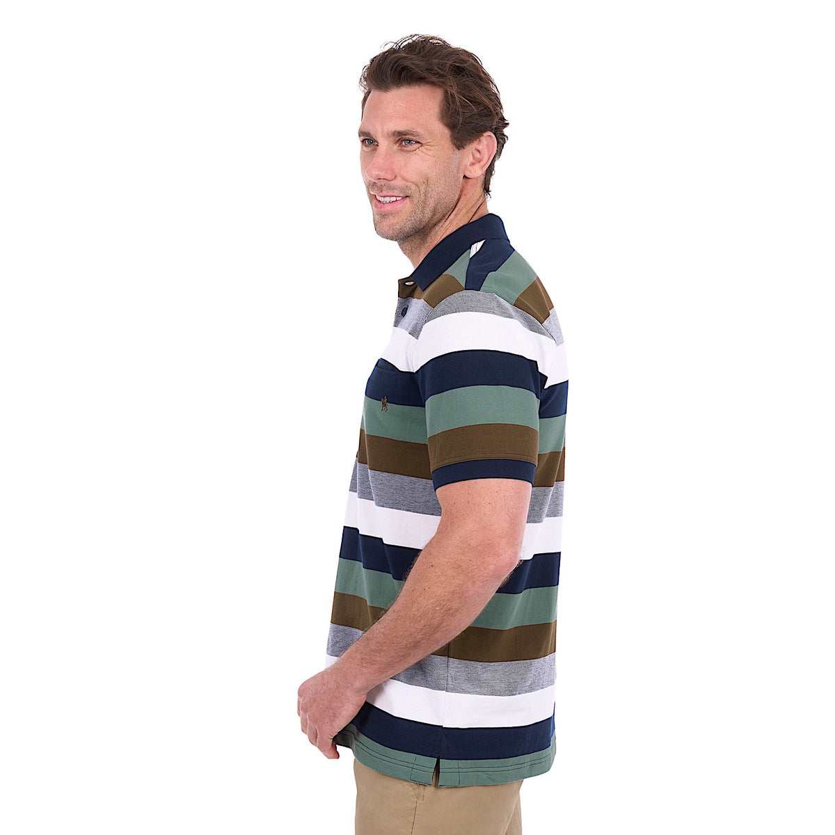 Thomas Cook Men's Wayne Polo - Tan / Sage