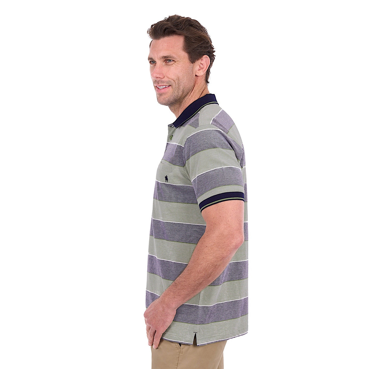 Thomas Cook Men's Billy Polo - Green / Charcoal