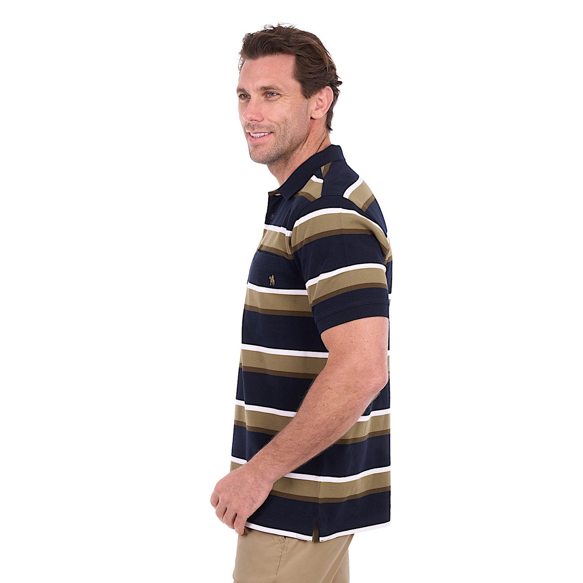 Thomas Cook Men's Vincent Polo - Navy / Tan
