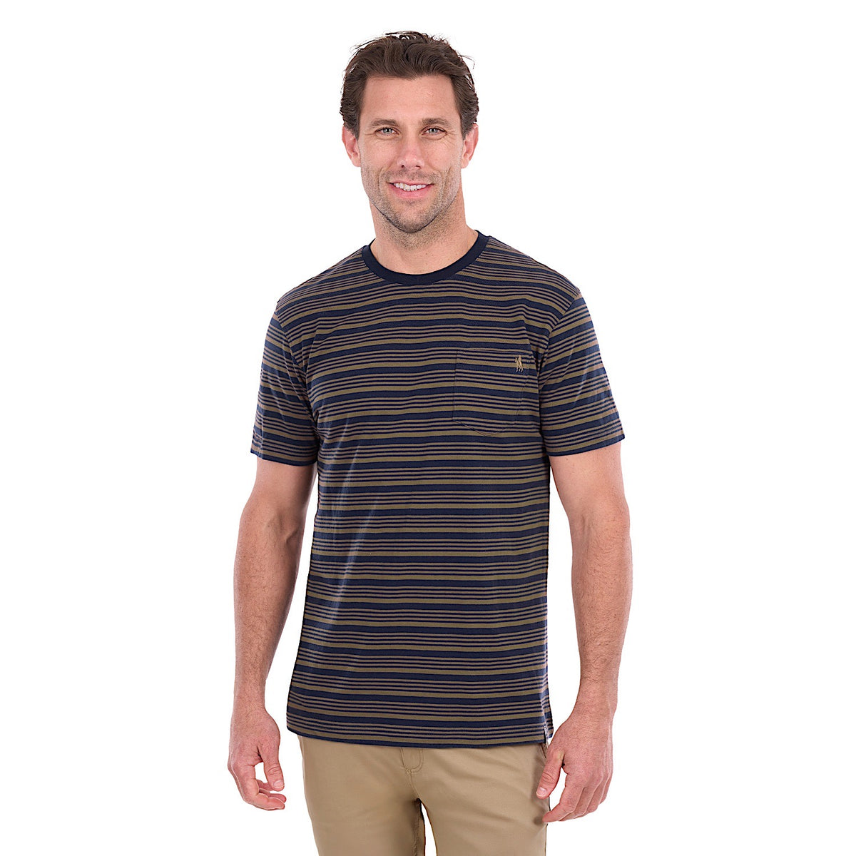 Thomas Cook Men's Oliver Tee - Navy / Dark Tan